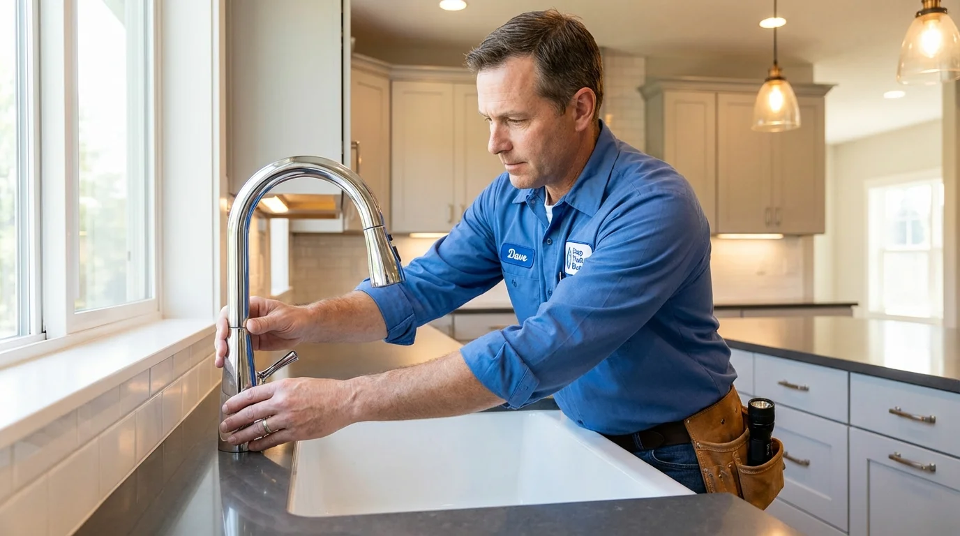 Kitchen faucet installation by Johns Plumbing LLC in Tucumcari