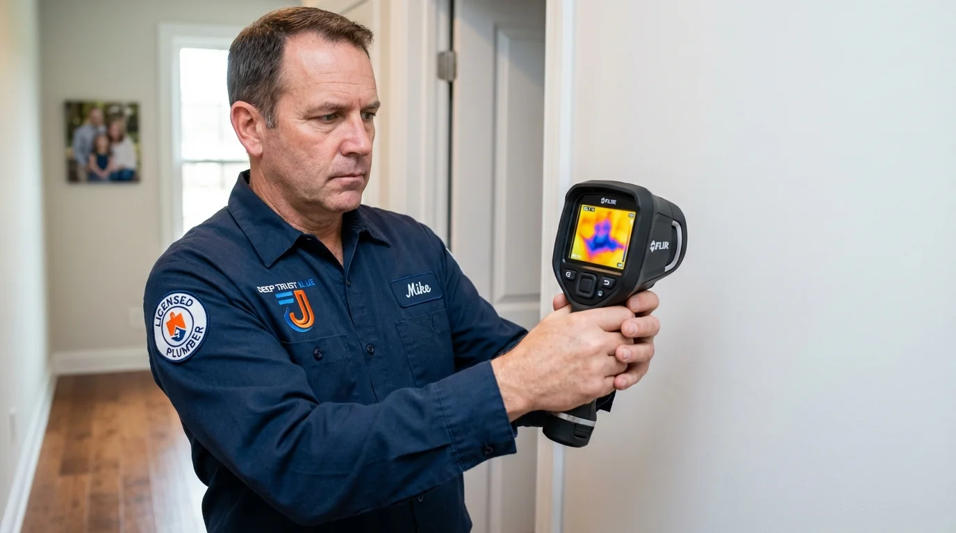 Thermal imaging leak detection by Johns Plumbing LLC in Tucumcari